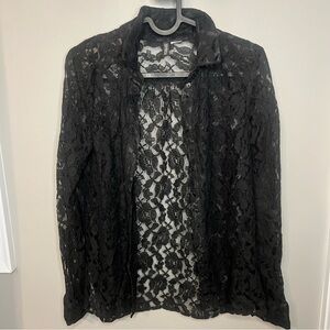 H&M Black Lace Top